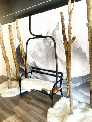 Black Ski Lift Chair