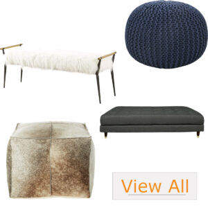Benches, Ottomans & Poufs