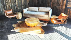 Brown Brindle Cowhide Rug 7’X7′