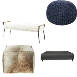 Benches, Ottomans & Poufs