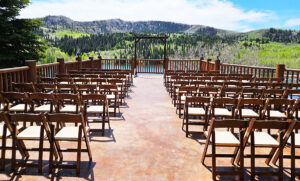 Fruitwood Folding Resin Chairs