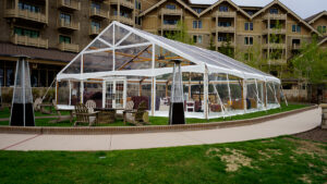 40′ x 90′ Jumbo Trac Clear Top Canopy/ Tent