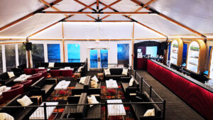 Marion Red Leather Lounge Chair