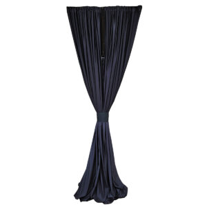Black Canopy Leg Drape