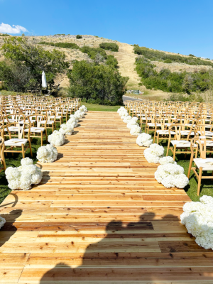 Natural Wood Walkway