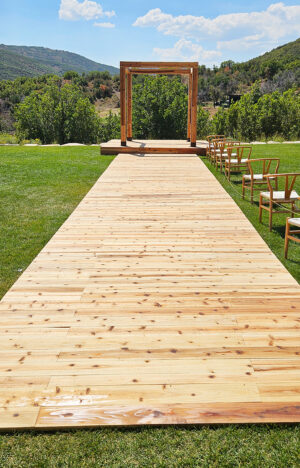 Natural Wood Walkway