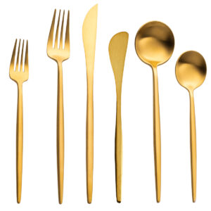 Vera Brushed Gold Flatware