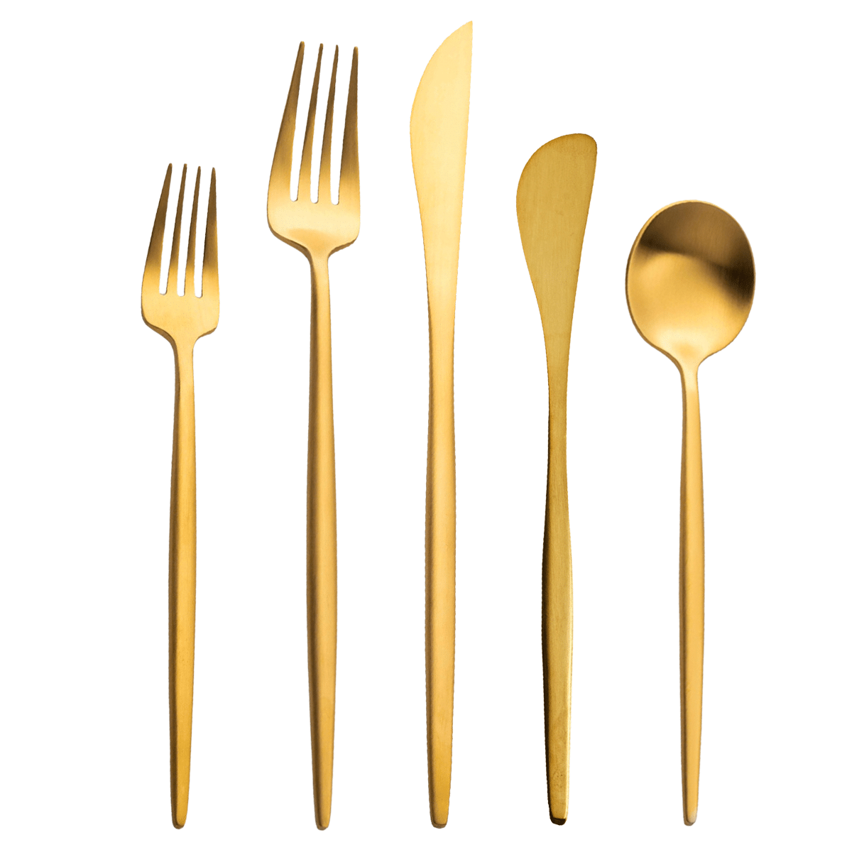 Vera Brushed Gold Flatware