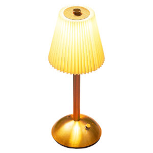 Bronze & Beige Table Lamp
