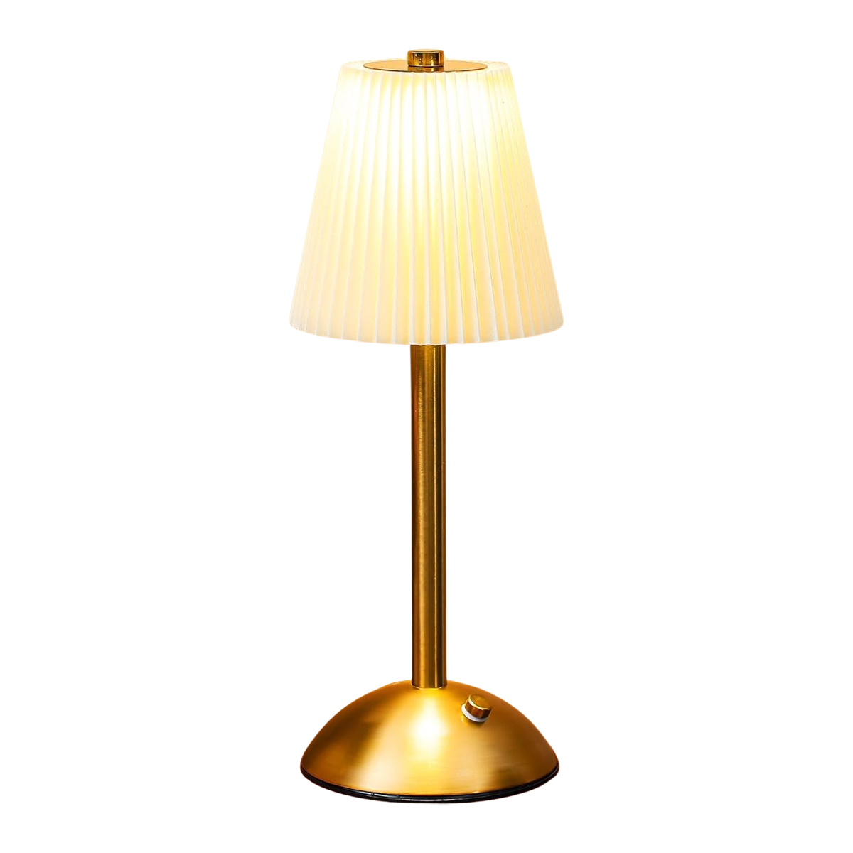 Bronze & Beige Table Lamp