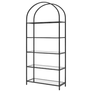 Black Arched Etagere Shelves
