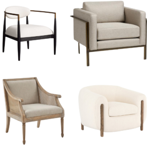 Upholstered Accent Chairs